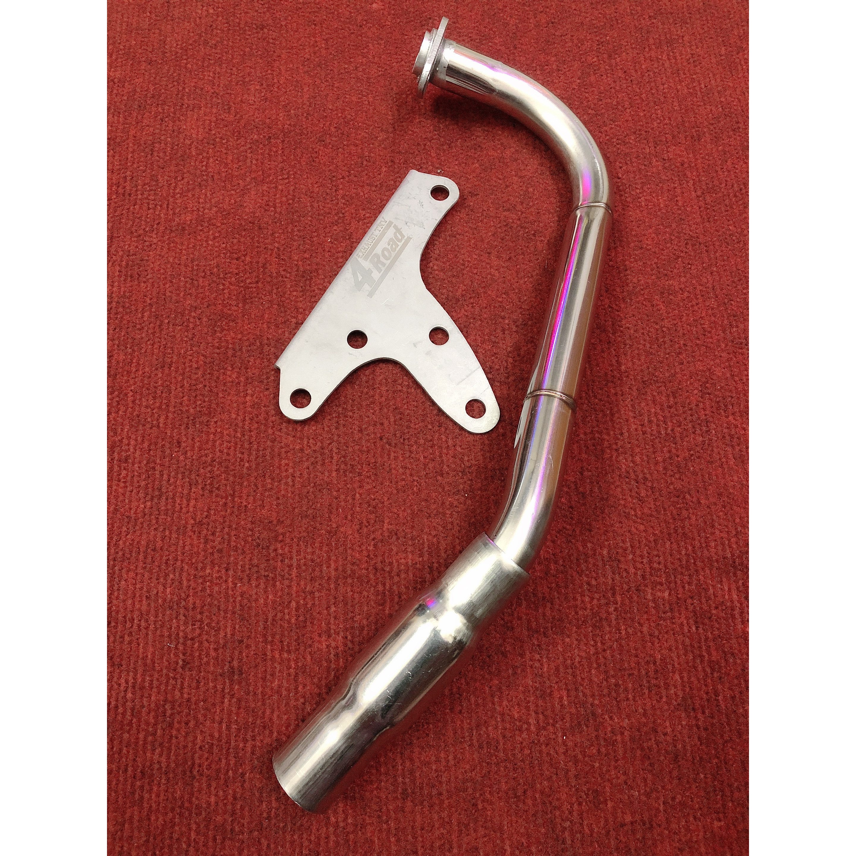 Bộ cổ & pas inox lắp cho pô 4road dành Vario17-20 / SHVN / AB 125