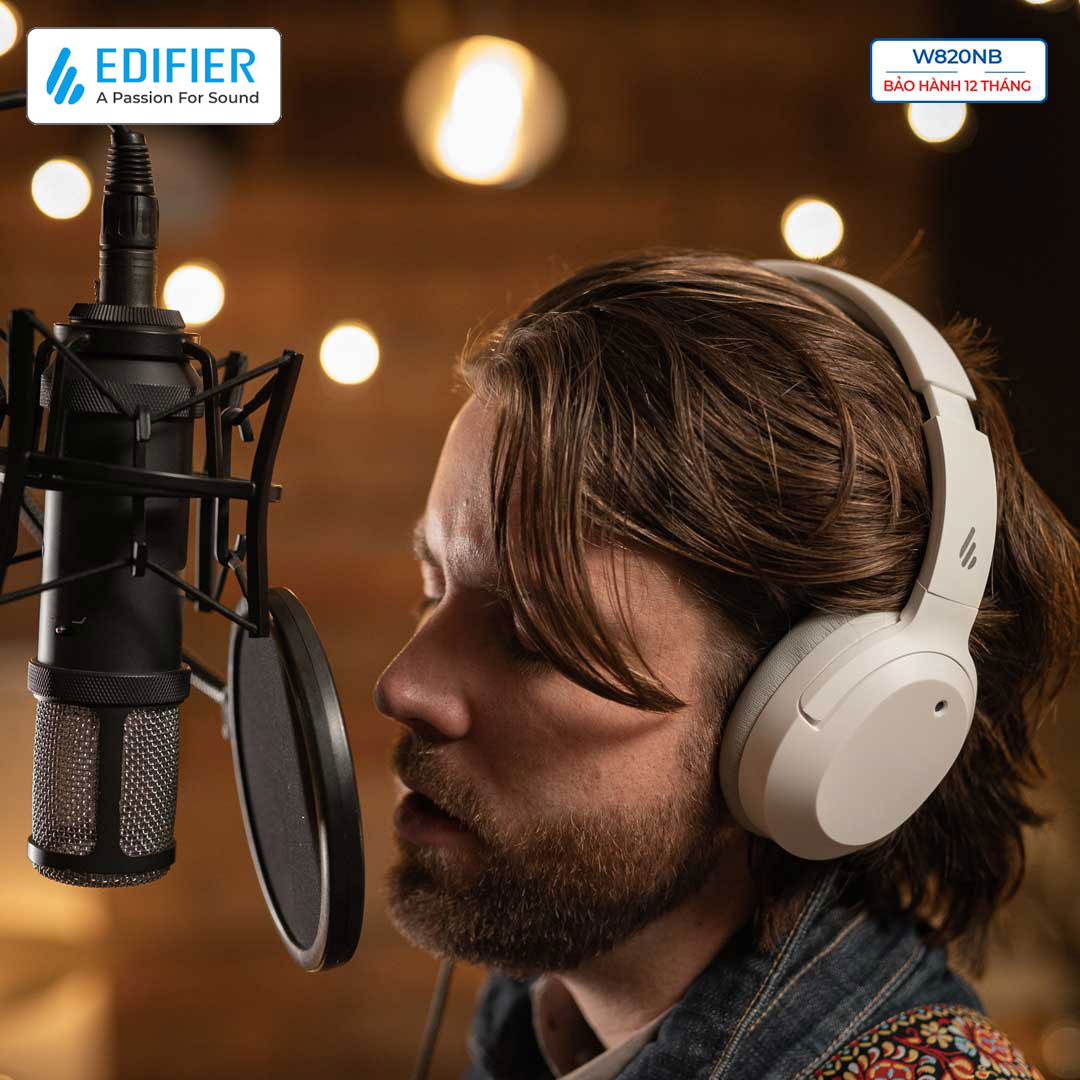 Tai nghe bluetooth 5.0 EDIFIER W820NB Âm thanh chất lượng cao Hires Audio Chống ồn chủ động Chơi game- Hàng chính hãng
