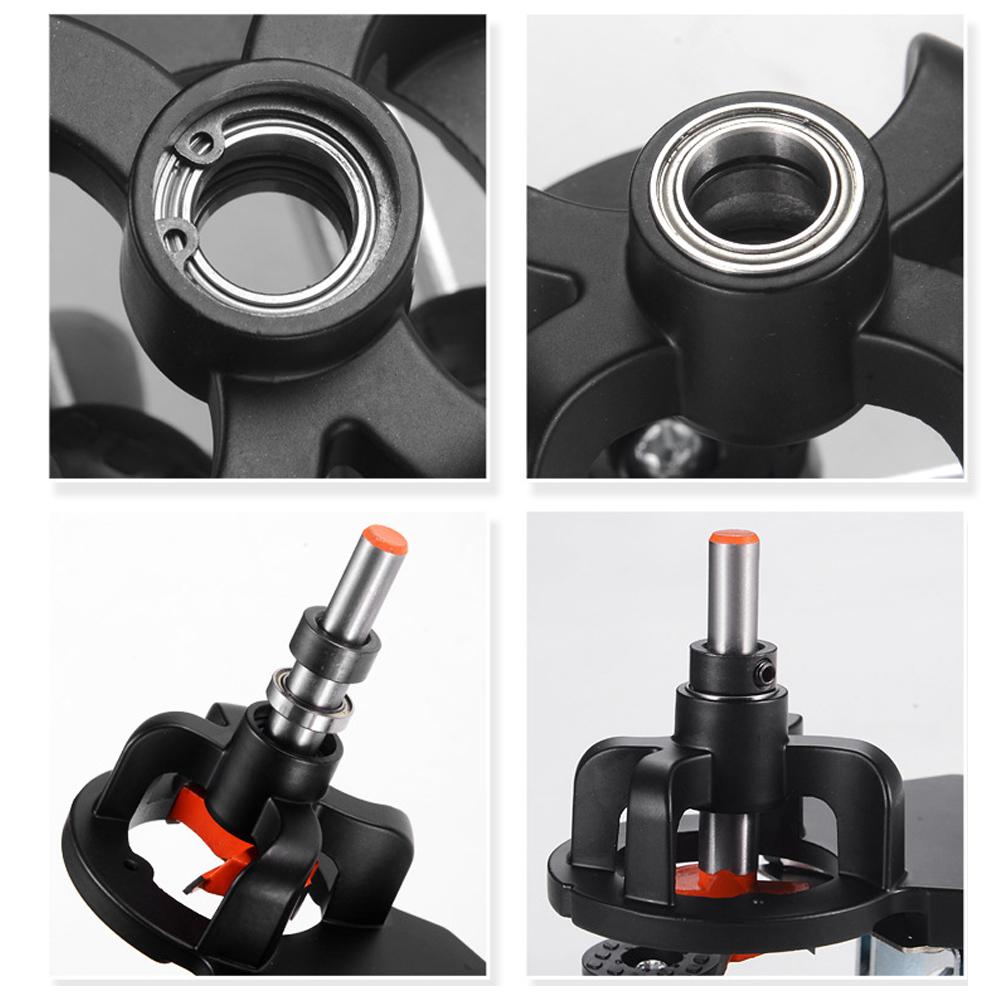 35mm Carpenter Woodworking Hole Opener Hinge Drilling Opener Aluminium Alloy Hole Puncher Hinge Drilling Installation Accessory Tool 15-25mm Clamping Thickness