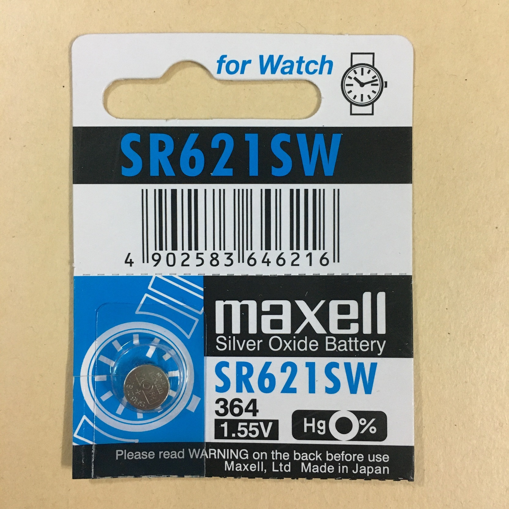 Pin Nhật Maxell SR621SW / SR621 / 621 / 364 / AG1 / LR621 Chính Hãng 1 Viên