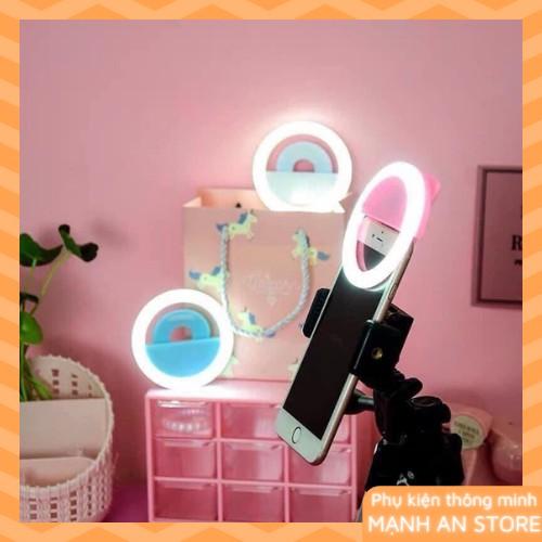 Đèn LED Selfie Đèn Tự Sướng Gắn cho Điện Thoại Hỗ Trợ Chụp Ảnh