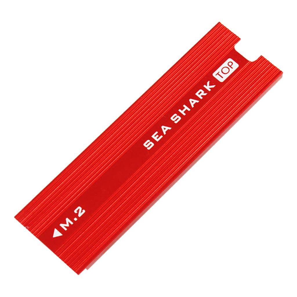 6x Aluminum Heatsink, Radiator Heat Sink Cooling Fin for NGFF M.2 SSD - Red