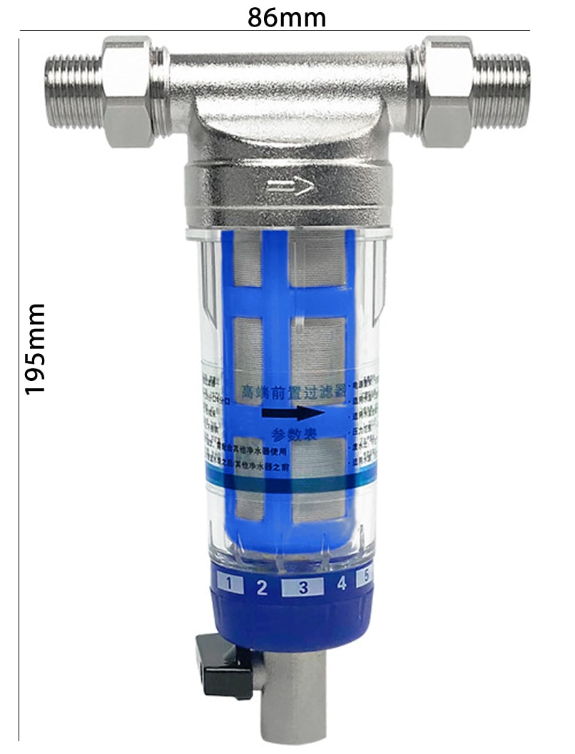 Phụ kiện lọc thô đầu nguồn, bộ tiền xử lý cặn rác bảo vệ bộ lọc ren 21