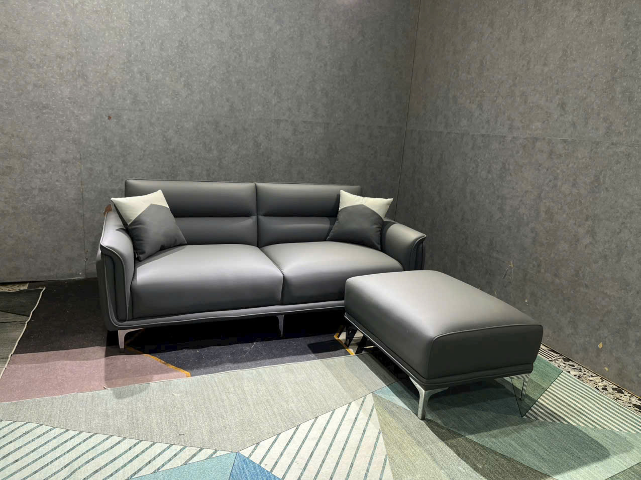 Sofa phòng khách Tundo icon2 NK2025 KT 1m8 kèm đôn góc