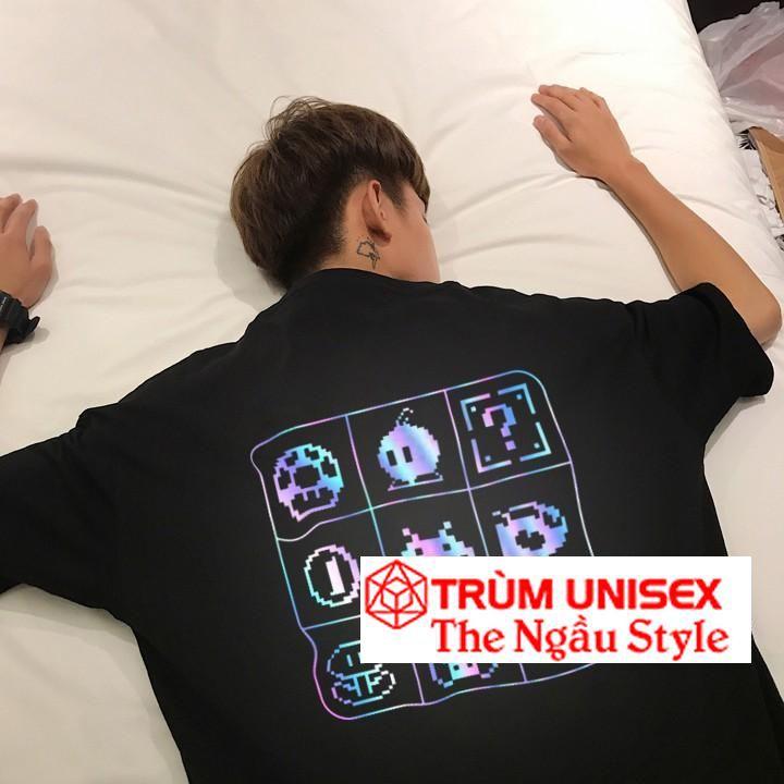 Áo thun tay lỡ ngắn Stee Phản quang GAME MARIO Unisex aothununisex aophongnam
