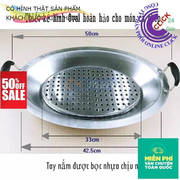 Khay Lẩu Cá Chép Om Dưa Inox Nấu Được Trên Mọi Loại Bếp - Hàng Cao Cấp