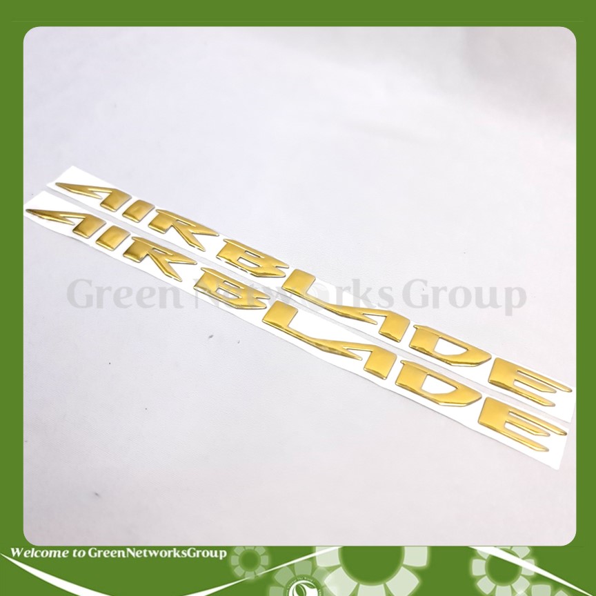 Tem chữ nổi xe Air Blade mạ xi - Tem chữ Airblade Green Networks Group