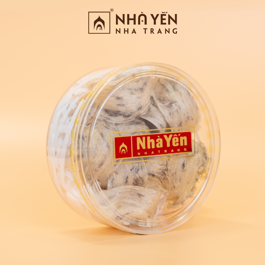 Tổ Yến Trắng Thô - Nhà Yến Nha Trang - Loại Chất Lượng 49 - Hộp 100 Gram - Tổ Yến Nguyên Chất - Tổ Yến Thô - Hàng Chính Hãng