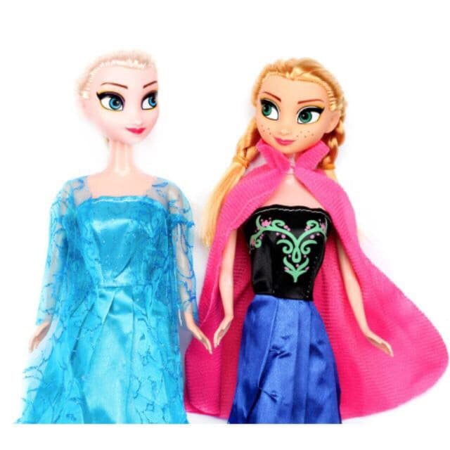 Bộ 2 Búp Bê Công Chúa Frozen Nữ Hoàng Băng Giá Elsa Và Anna Có Khớp Cho Bé Gái - Đồ Chơi Trẻ Em