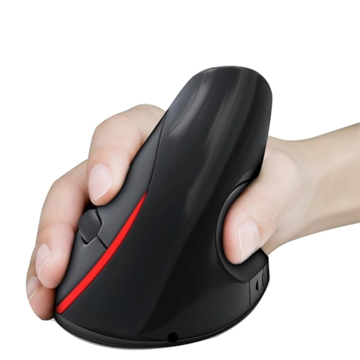 Chuột đứng không dây bluetooth wireless vertical mouse chống tê tay - màu đen