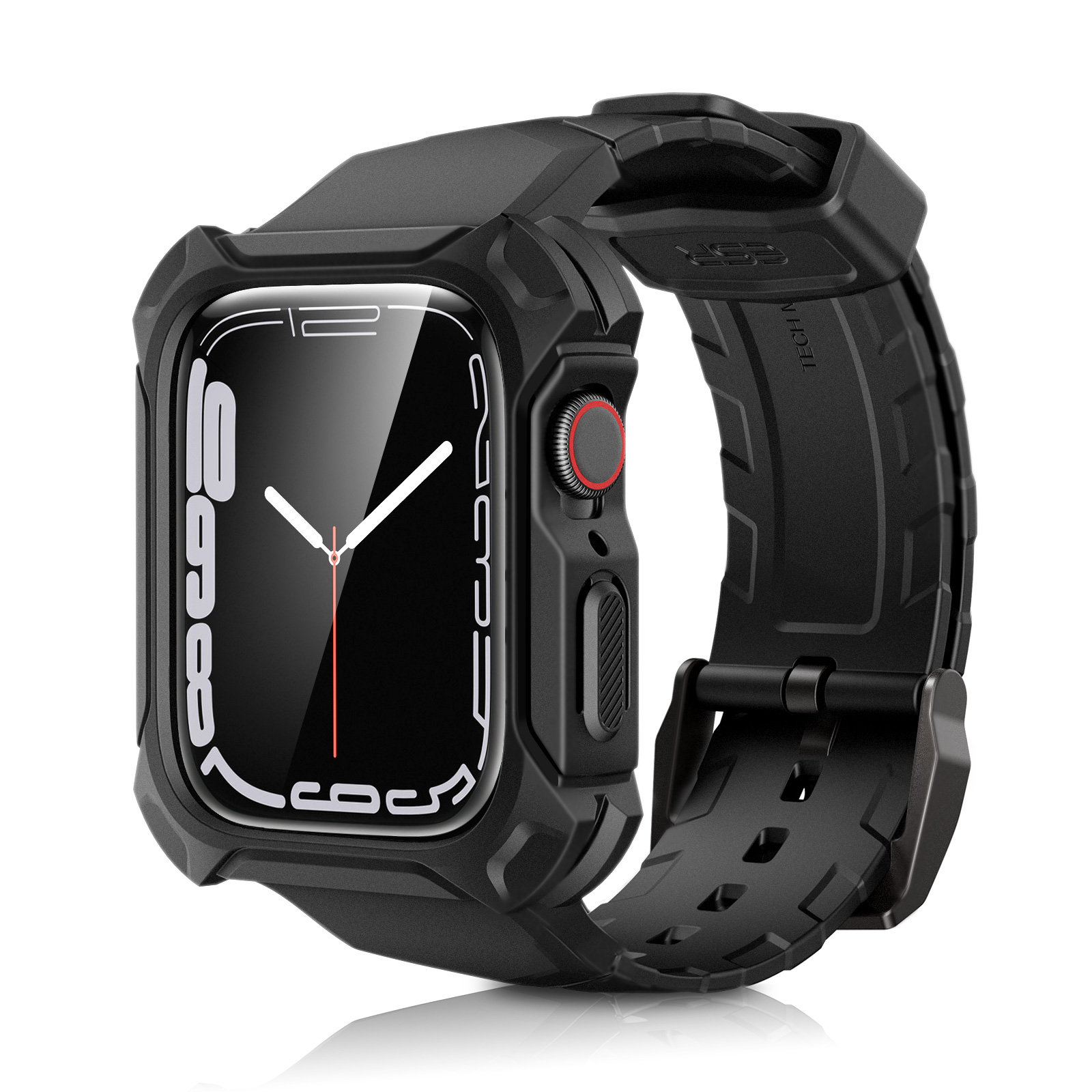 Ốp Case Kèm Dây Đeo Dành Cho Apple Watch Series 8/7/6/5/4/SE ESR Shock Armor Protective Band Size 44/45mm- Hàng Chính Hãng