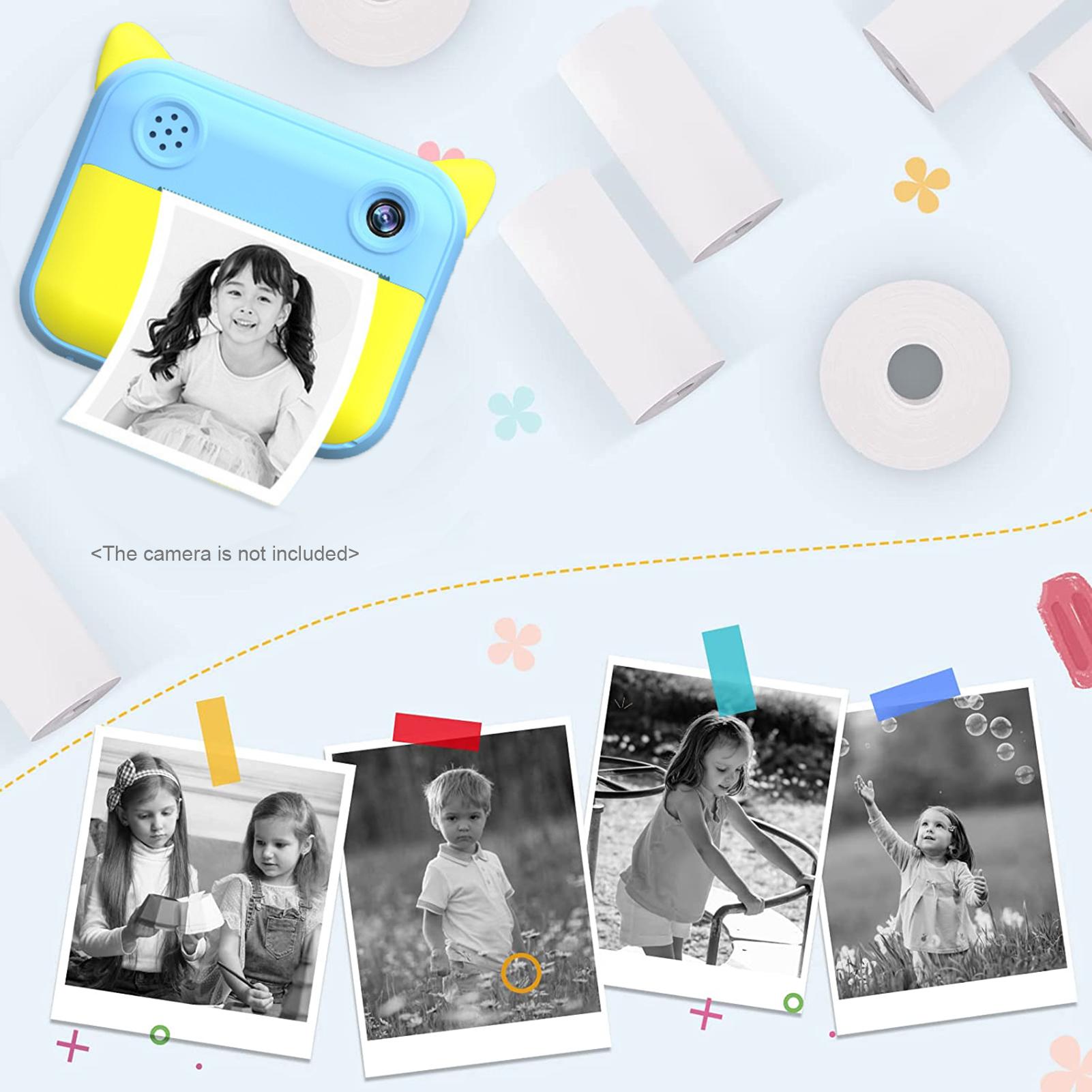 Thermal Paper Roll 57*30mm Printing Paper for Label Printer Kids Instant Camera Refill Print Paper, Pack of 10 Rolls