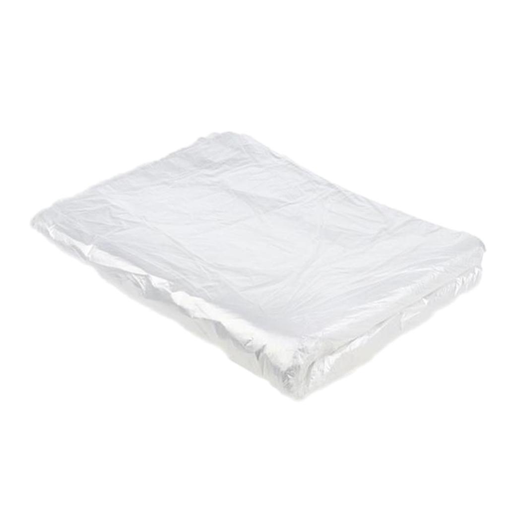 100x Disposable Hair Cutting Cape Unisex Barber Shop Capes Transparent