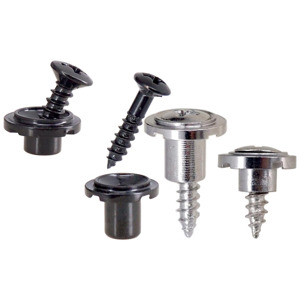 Sunnimix Vòng Dây Cây Bình Giữ Nhiệt & Bộ Ốc Vít Cho Guitar Fender ST Đen + Bạc
