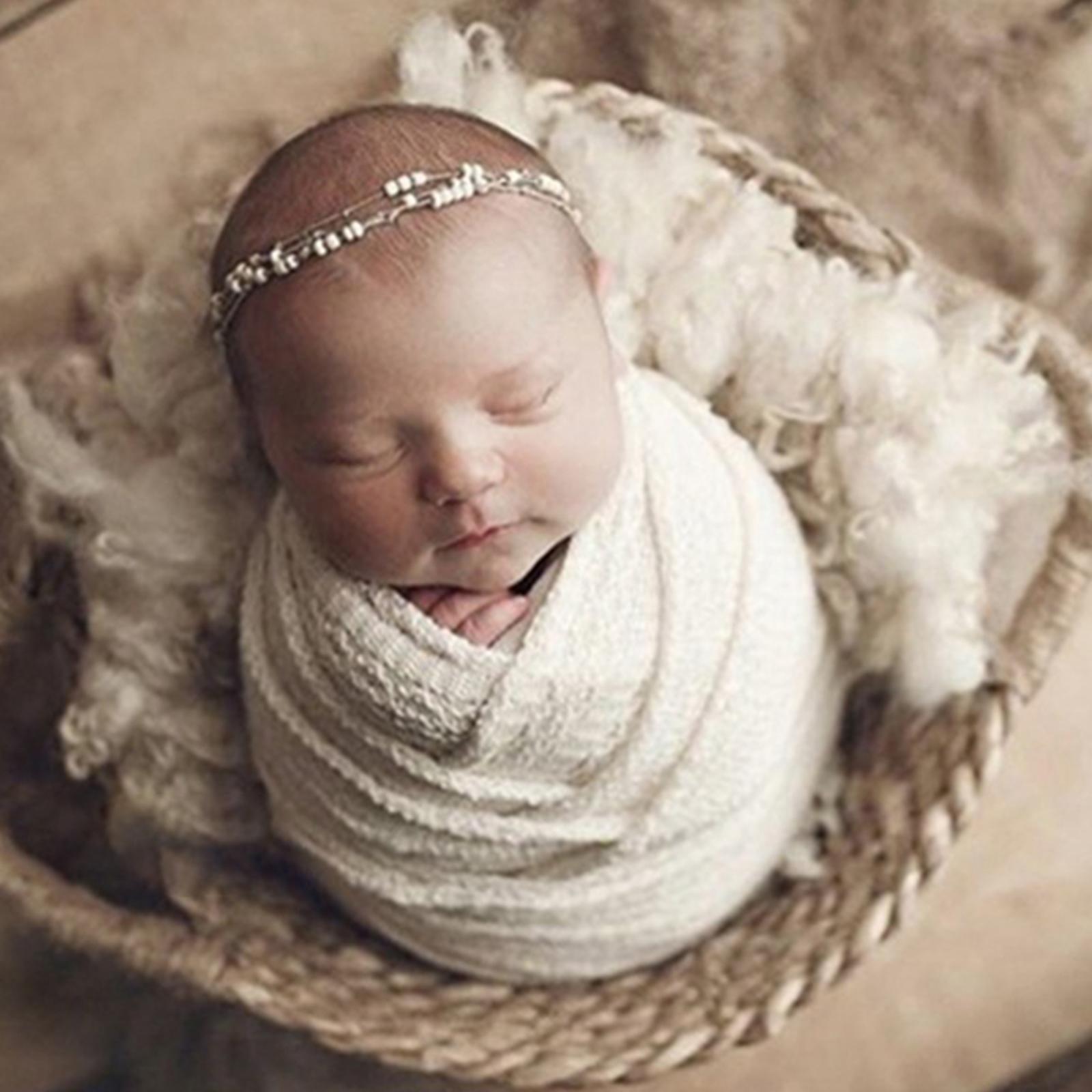 Photography Props Baby Wraps Elastic for Infant Boys Girls 0-6 Months Baby A