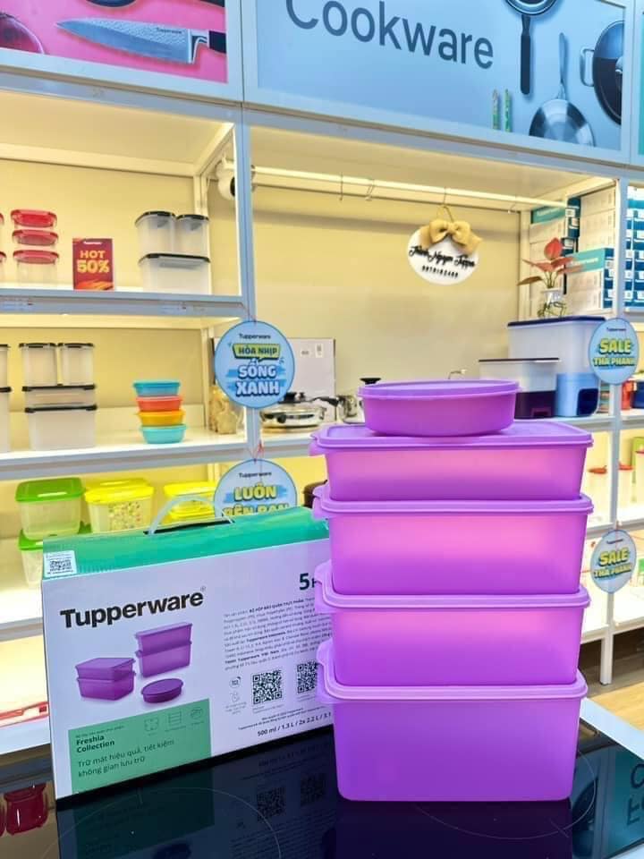 Hộp Trữ Mát Freshia 5 Tupperware, Hộp Trữ Rau Củ Trái Cây Tươi Lâu