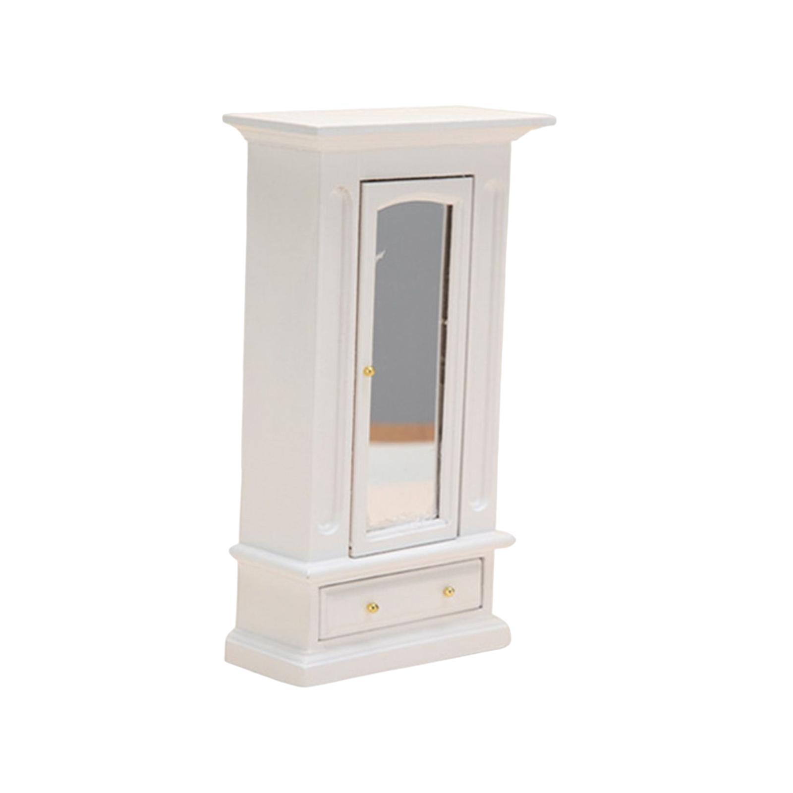 1:12 Dollhouse Wardrobe Storage Stand Model Wooden Model Accessory