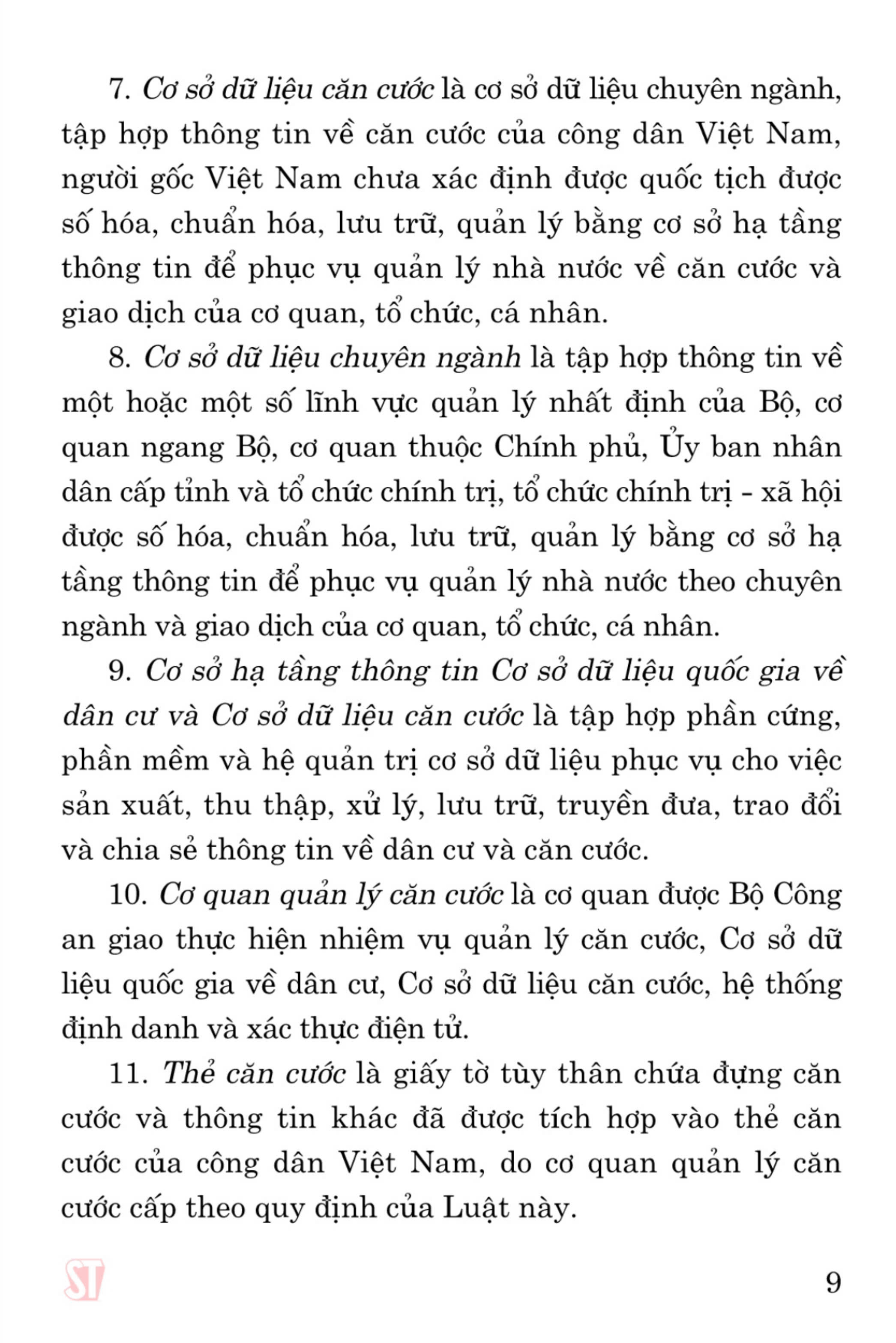 Luật Căn cước công dân (bản in 2024)