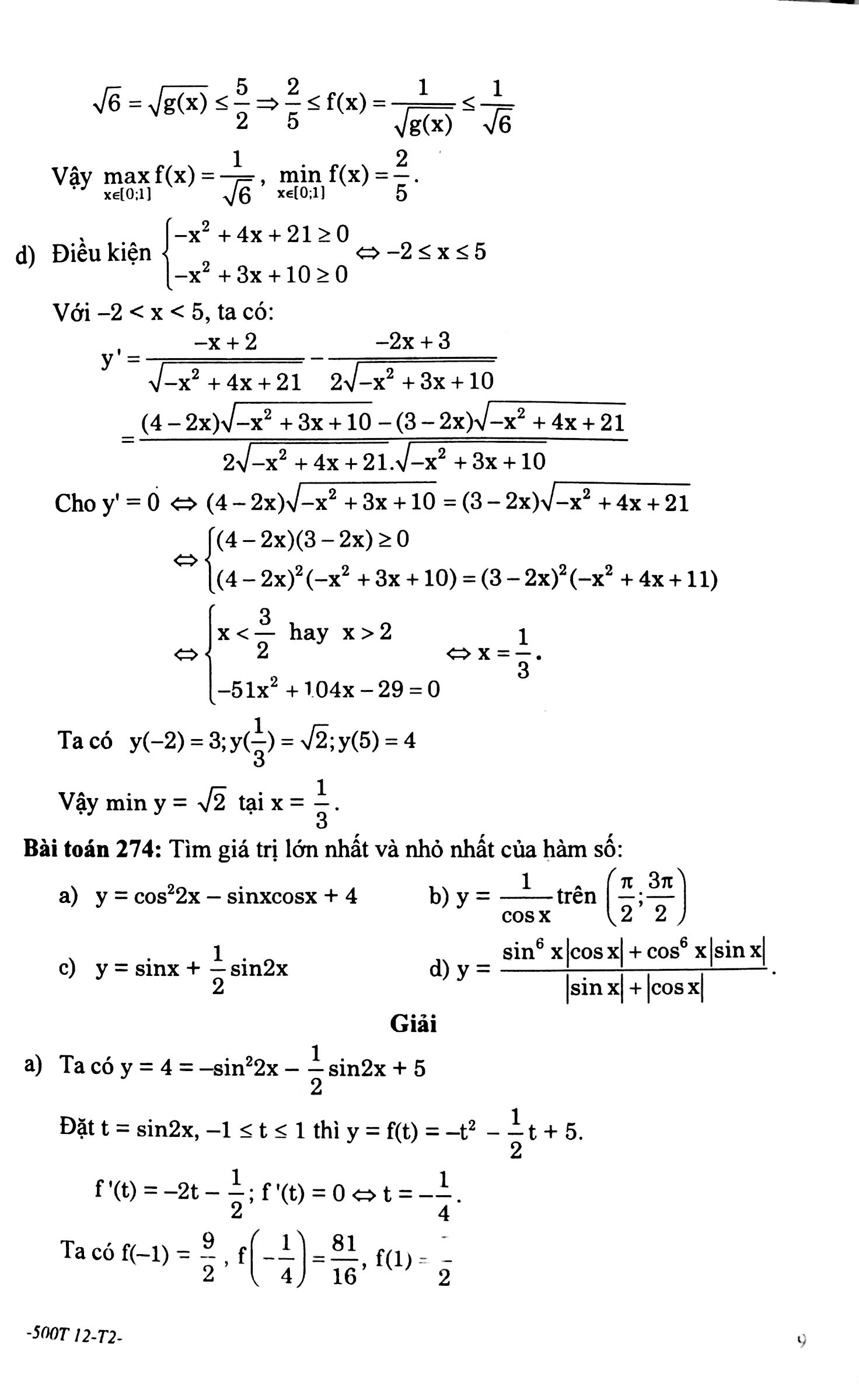 500 Bài Toán Chọn Lọc Giải Tích Hình Học 12 T2