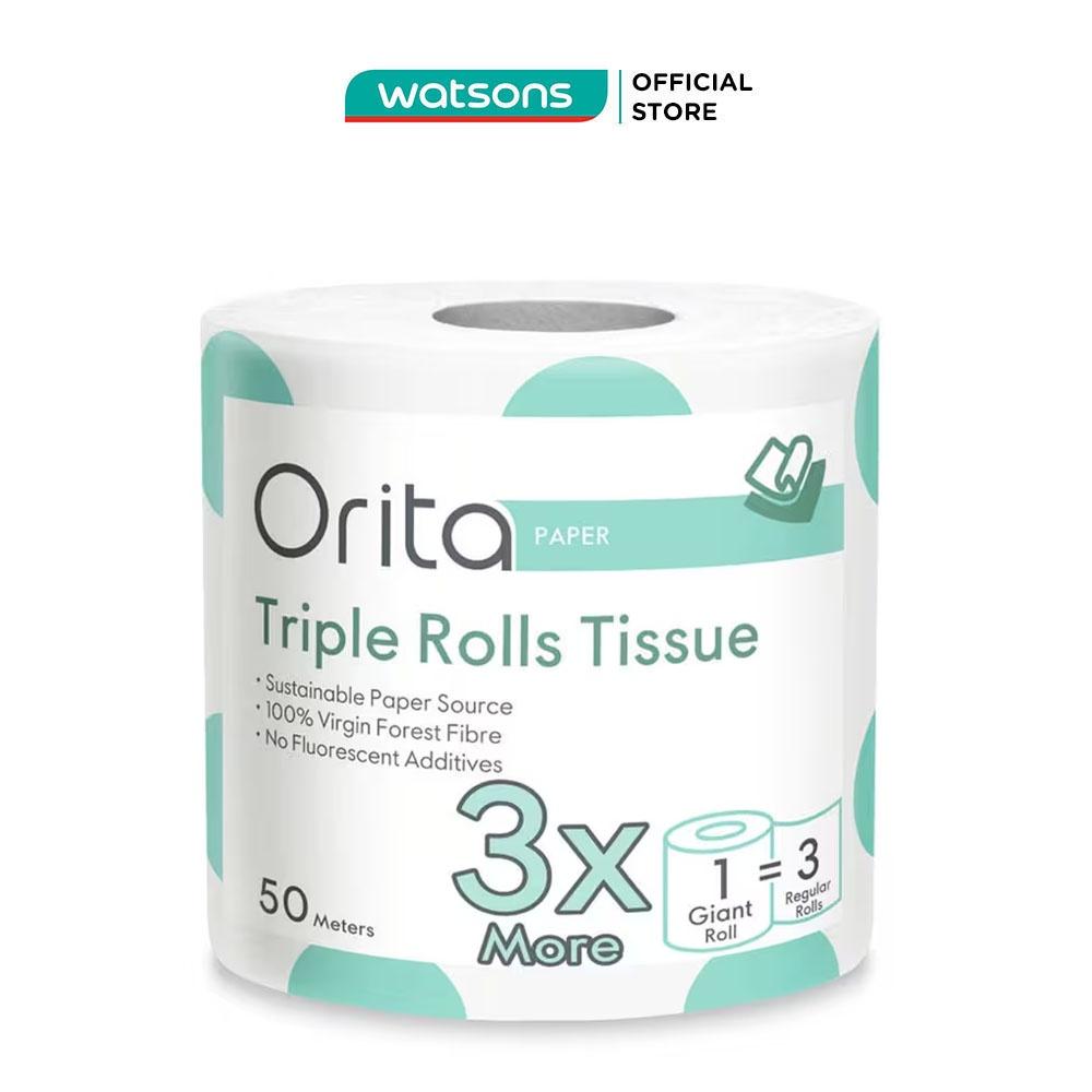 Giấy Cuộn Orita Triple Rolls Tissue 50meters/roll