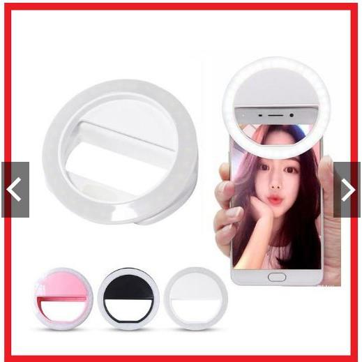 Đèn LED Kẹp Điện Thoại Hỗ Trợ Chụp Hình Selfie Pin Sạc