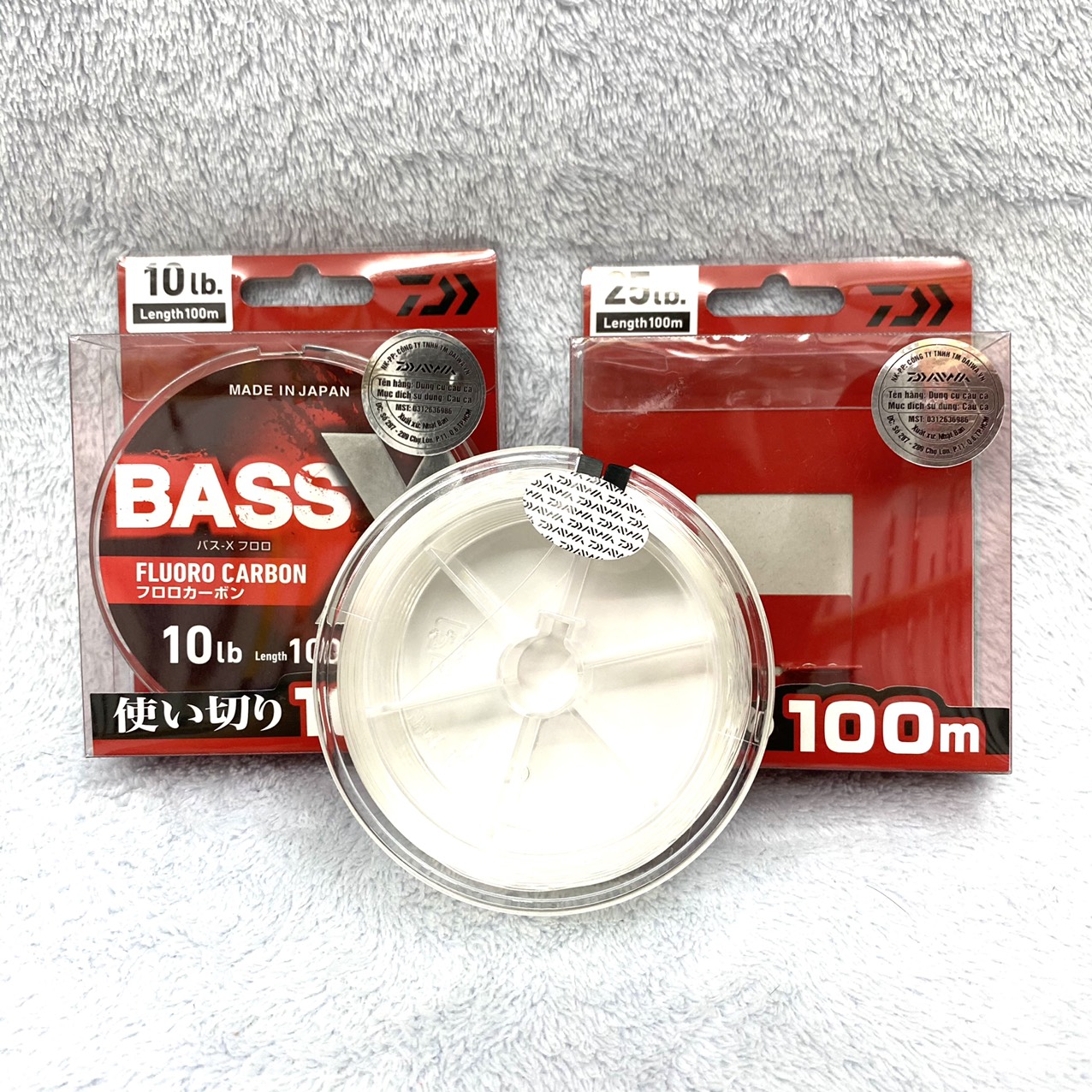 Dây Câu Cá Leader Daiwa Bass X 100% Fluoro Carbon Cuộn 100m Made In Japan