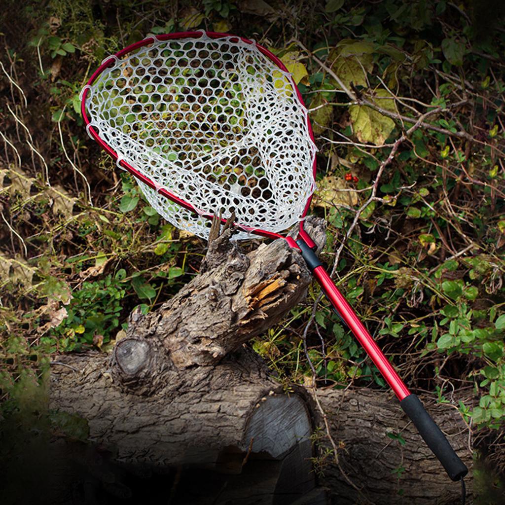 Landing Net Telescopic Folding  Pole Retractable Fish  Salmon Net