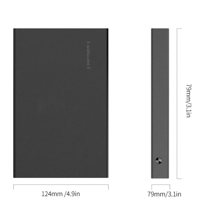 Box ổ cứng 2.5 inch SATA USB3.0 2518S3 vỏ nhôm cao cấp 1.5mm