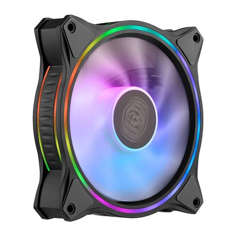 Quạt Tản Nhiệt Hai Vòng Nhẫn Có Đèn Rgb Mf120 Cho Pc
