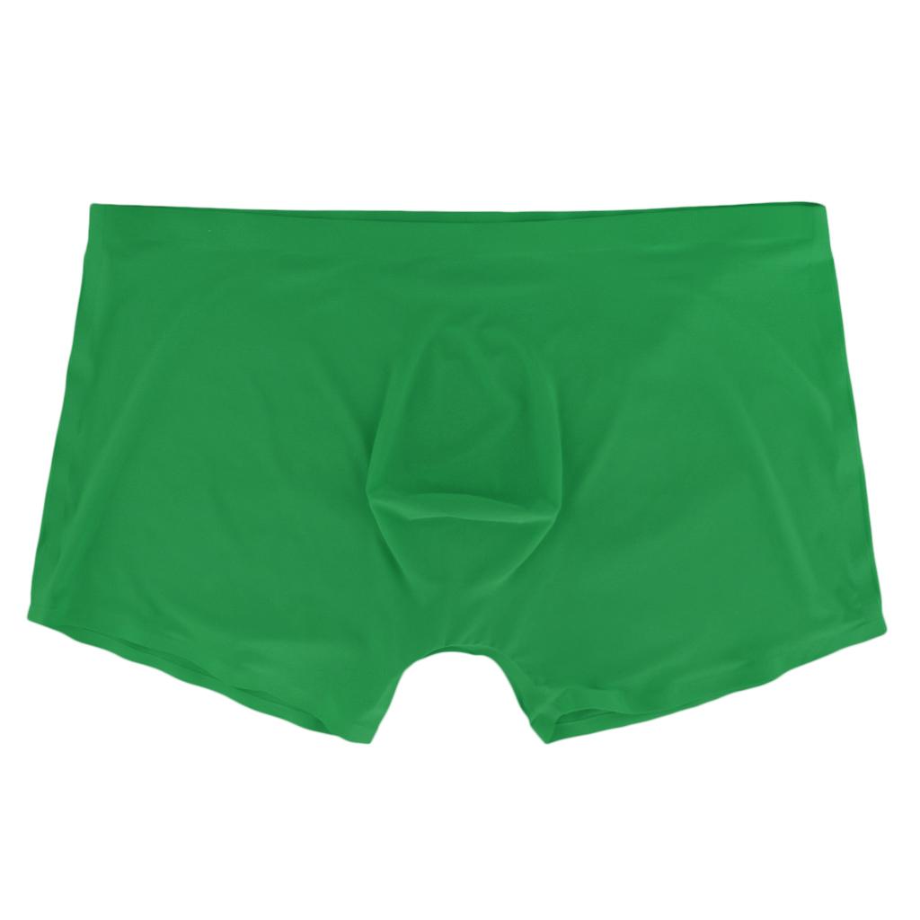 Men's Solid Color Boxer Briefs Underwear Underpants Swimwear Trunks M-2XL