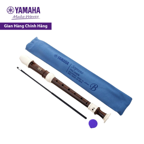 Sáo dọc Recorder Soprano YAMAHA YRS-314BIII kèm túi đựng, dụng cụ vệ sinh, kem bôi khớp nối - Nốt thổi Baroque, tiêu chuẩn giáo dục quốc tế