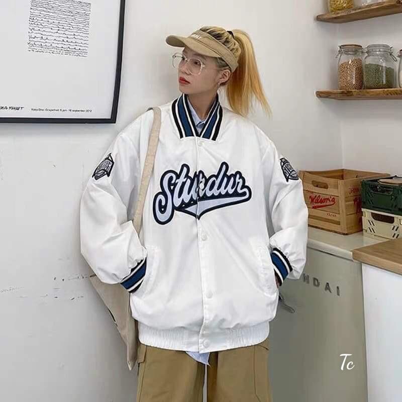 Áo khoác Gió Bomber Studus nam nữ,Áo sweater hoodie nam nữ from rộng unisex nỉ cotton Phong Cách Trẻ Trung, Cá Tính