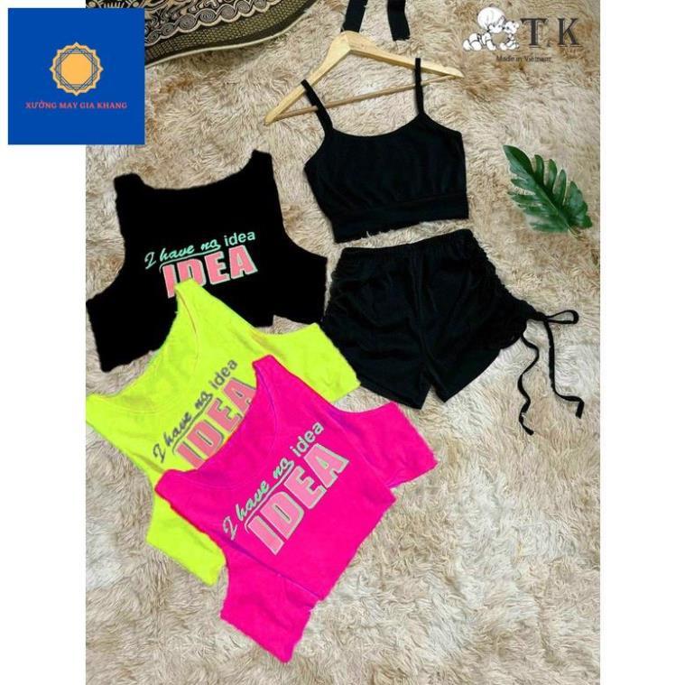 Bộ sport body ôm, sành điệu cho bé gái, in IDEA - Quần áo trẻ em