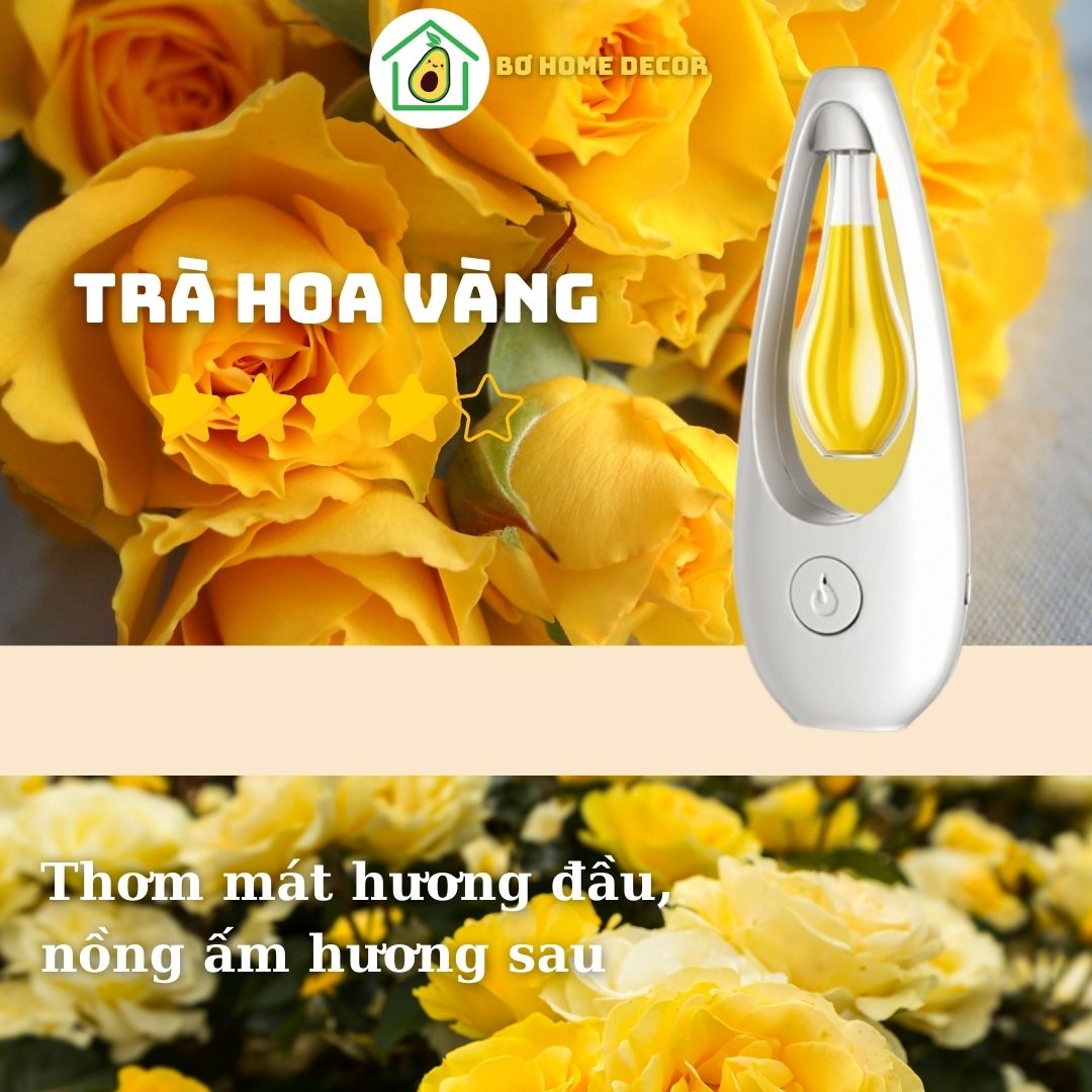 Máy xịt thơm phòng tự động JD007, máy xông tinh dầu, 6 loại tinh dầu thơm phòng, kèm pin sạc 500mAh