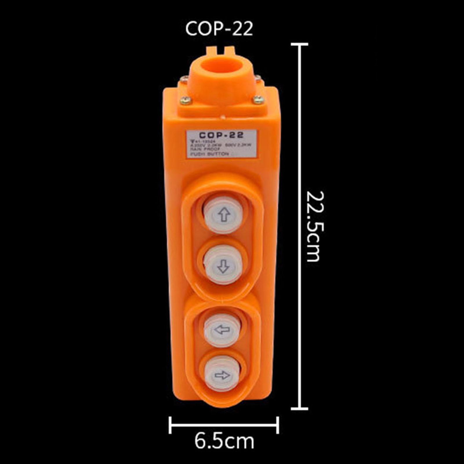 Crane Push Button Switch Rainproof, Durable Premium , Equipped with Rubber Cable Sheath