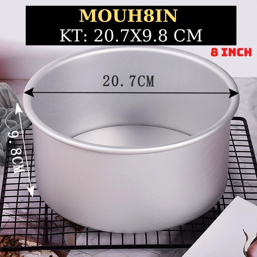 Khuôn Tròn Nhôm ĐÁY CAO 10 CM Nướng Bánh Bông Lan Gato Sinh Nhật