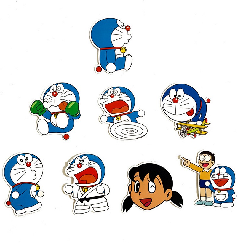 Sticker 60 miếng hình dán Doraemon - hàng nhập khẩu