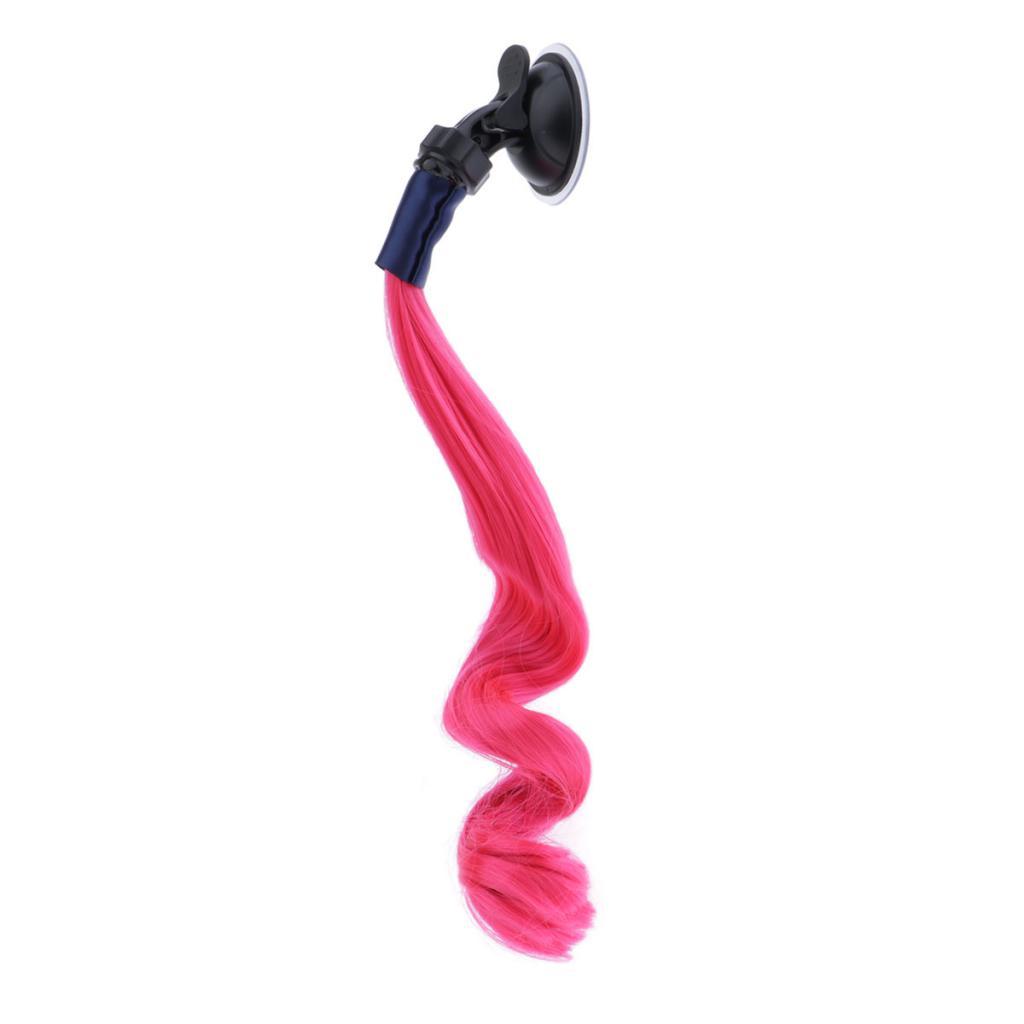 Helmet Braids Ponytail Motorcycle Helmet Curly Wig