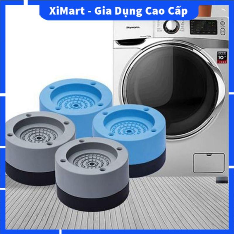 SET 4 CHÂN ĐẾ CHỐNG RUNG MÁY GIẶT - 4 MIẾNG CAOSU KÊ CHỐNG LẮC MÁY GIẶT TRIỆT ĐỂ