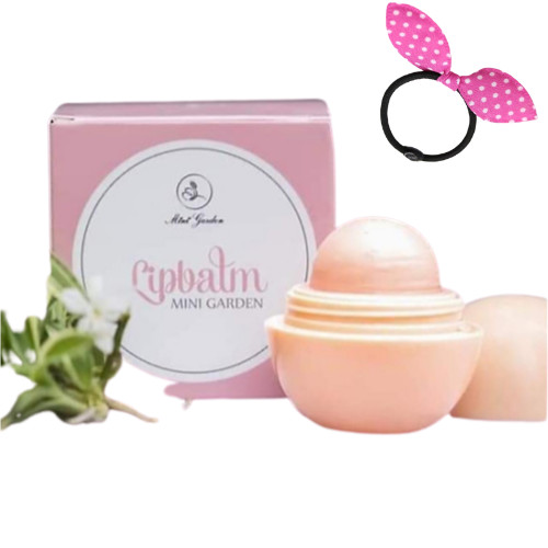 Son Dưỡng Môi Lip Balm Mini Garden - Tặng Kèm Cột Tóc Tai Thỏ Màu Ngẫu Nhiên