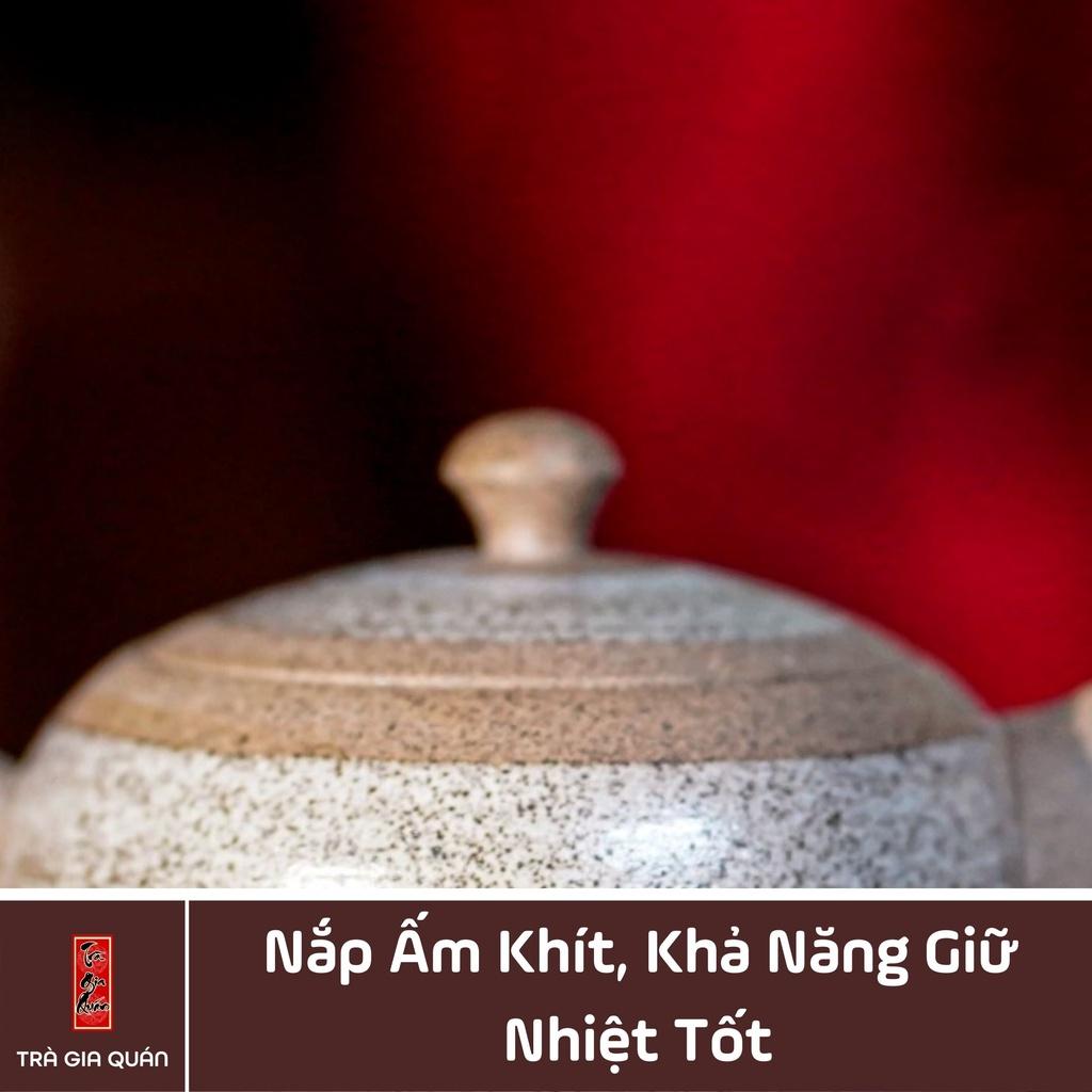 Bộ Ấm Tứ Đại Hồng Sa Trà Đạo, Ấm Uống Trà Độc Ẩm, Song Ẩm Tánh Không Hồng Sa Bát Tràng Trà Gia Quán Dung Tích 180ml