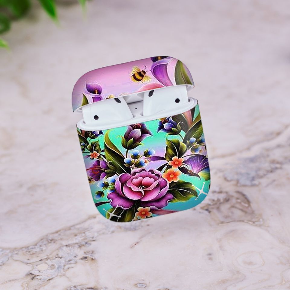 Miếng dán skin chống bẩn cho tai nghe AirPods in hình Họa tiết - HTx136 (bản không dây 1 và 2)