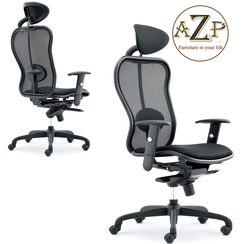 Ghế Giám Đốc, Ghế Văn Phòng Khung Thép 100% AZP FURNITURE Ergonomic AZP-985 Phân Khúc Cao Cấp - Best Choice Hỗ trợ Lưng