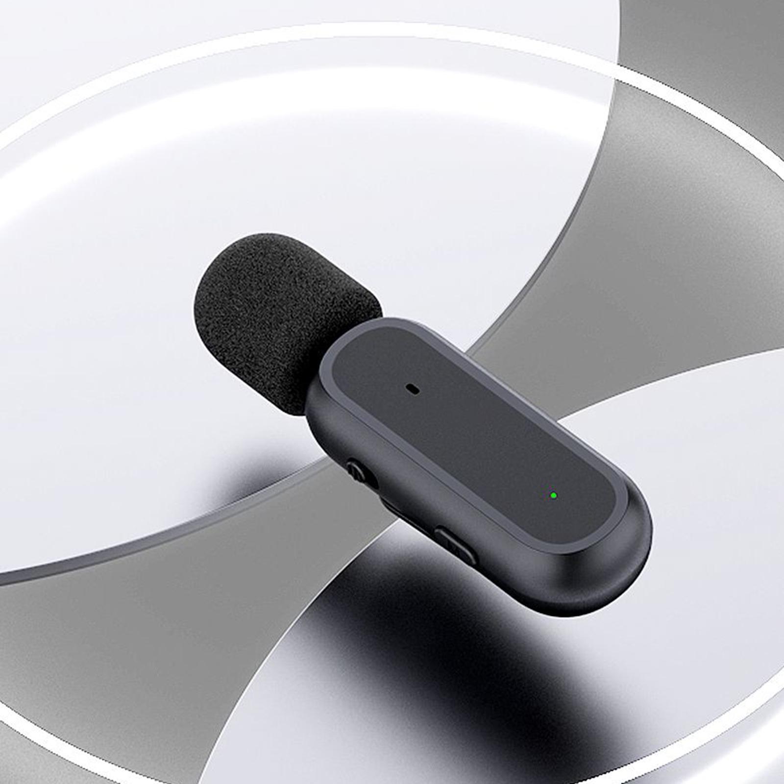 Wireless Lavalier Microphone Type C with Charging Box Clip On