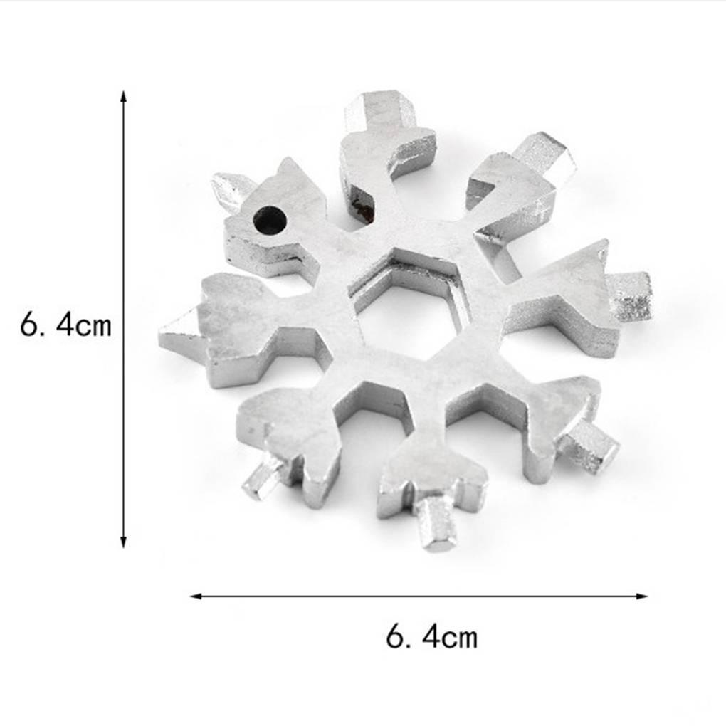 Thẻ Cắm Trại Đa Năng 18 Trong 1 Hình Hoa Tuyết