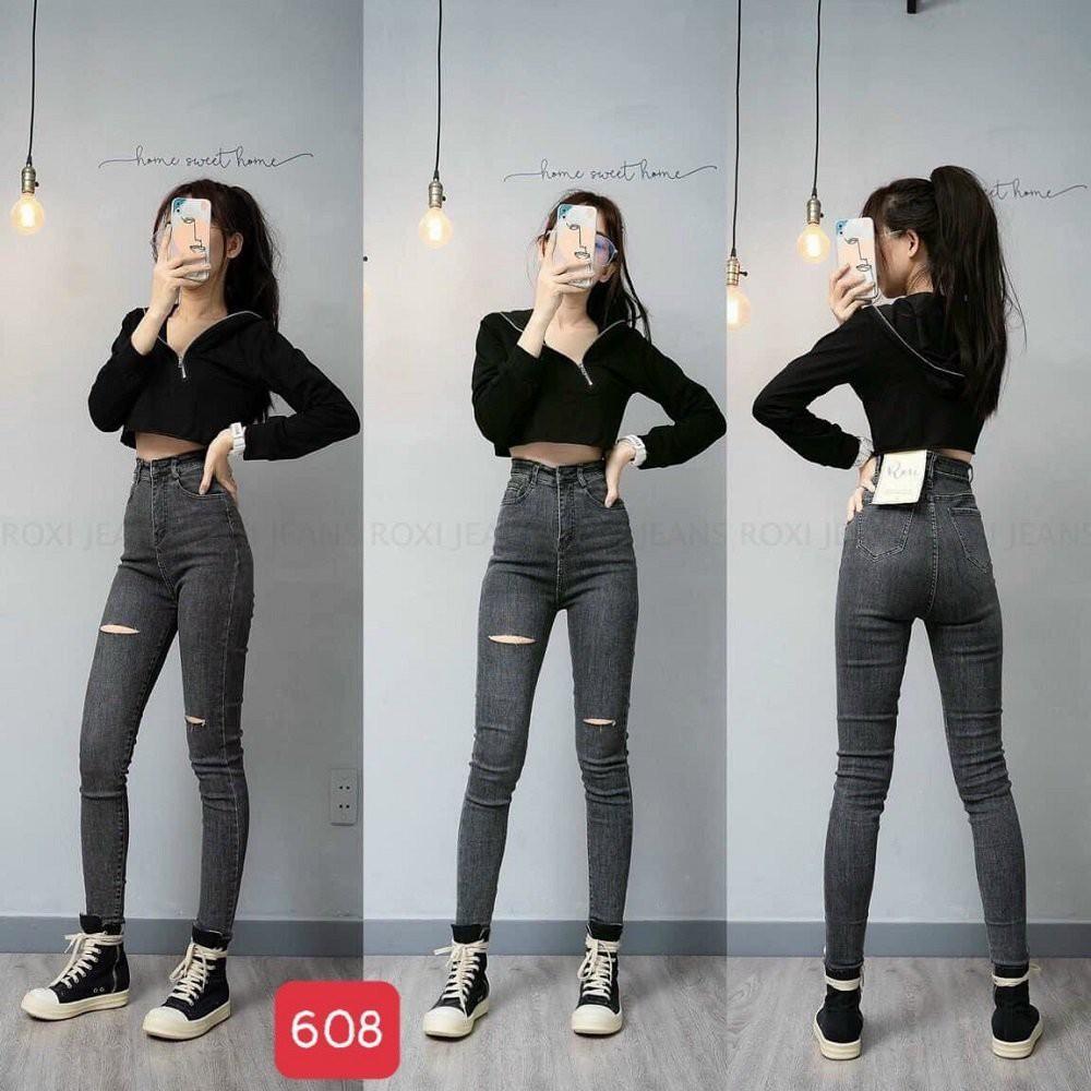 Quần jean nữ cao cấp , Quần jean thiết kế thời trang nữ hàng mới về thương hiệu MuradFashion loại mẫu MS7590