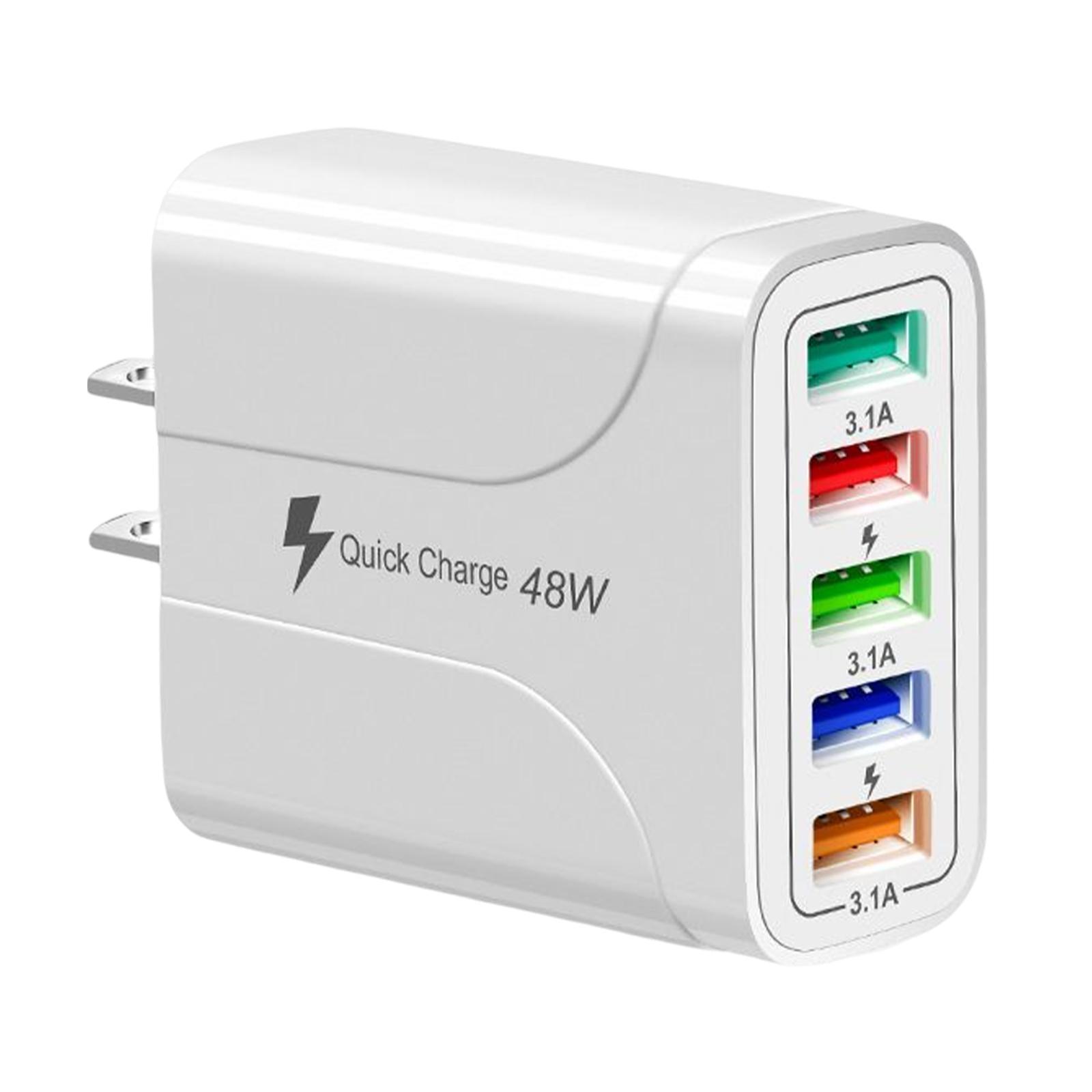 Wall Charger Adapter Quick Charge USB Multiport Charger for Smartphones