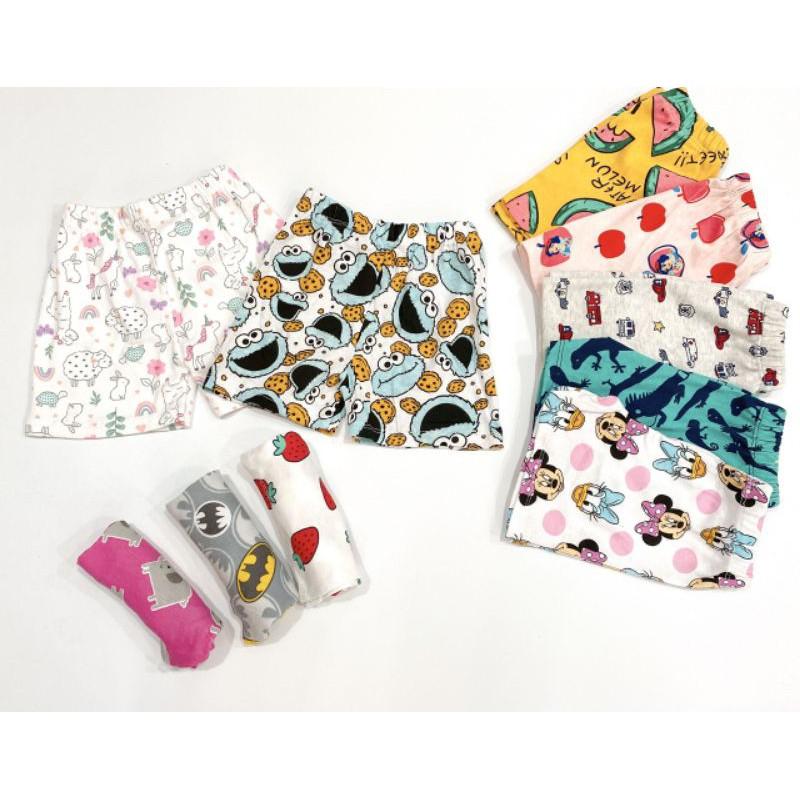 1 quần đùi cotton xuất dư cho bé trai, bé gái loại đẹp size 5-17kg