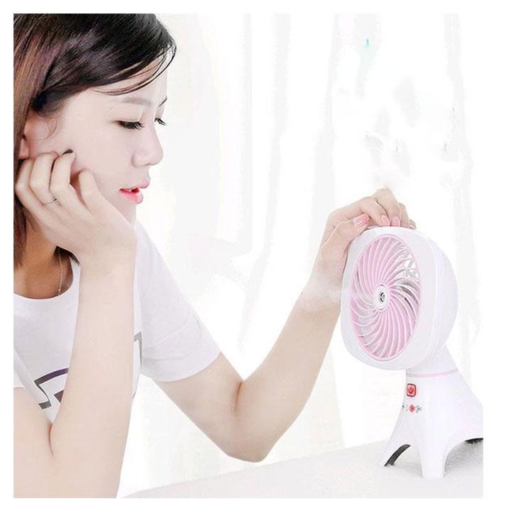 Quạt Modosa Mini Phun Sương 4 Chân Tiện Lợi - Hàng Chính Hãng