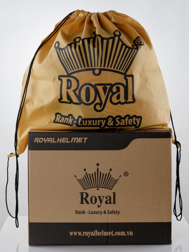 Túi vải dây rút Royal đựng mũ bảo hiểm màu vàng năng động